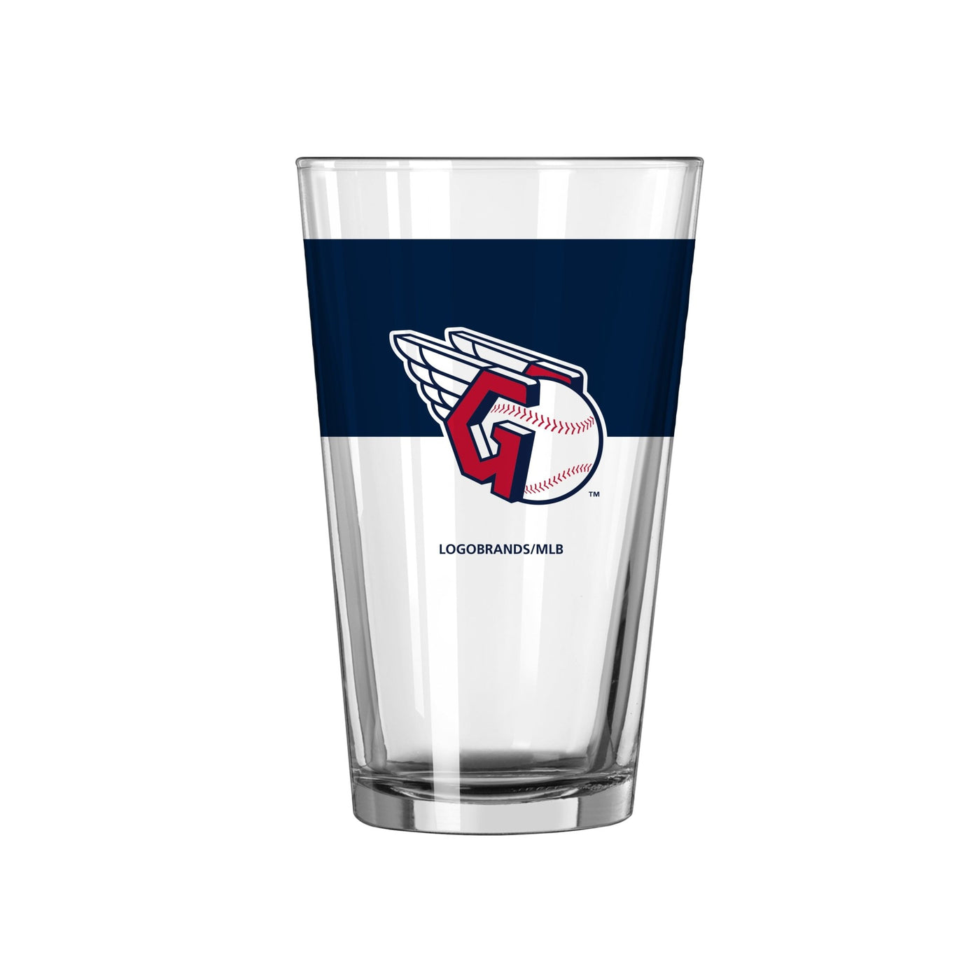 Cleveland Guardians 16oz Colorblock Pint Glass - Logo Brands