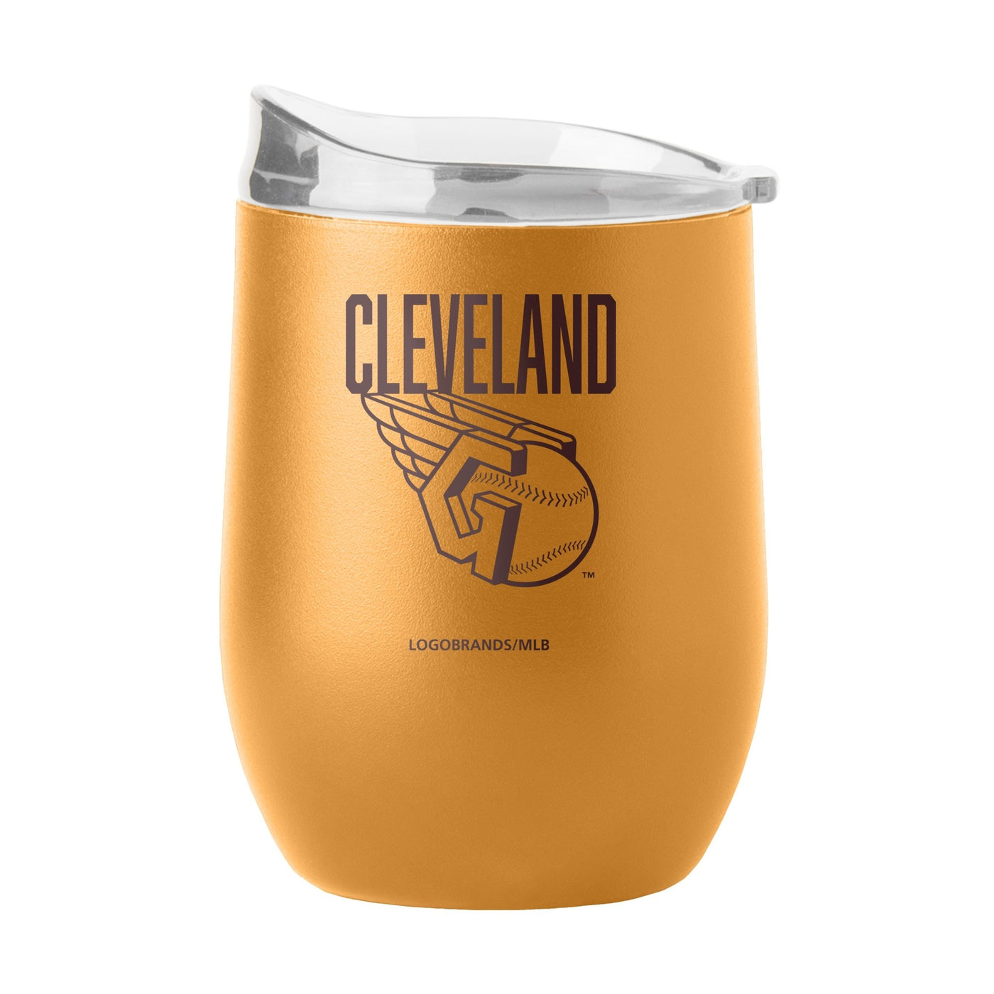 Cleveland Guardians 16oz Huddle Powder Coat Curved Beverage - Logo Brands