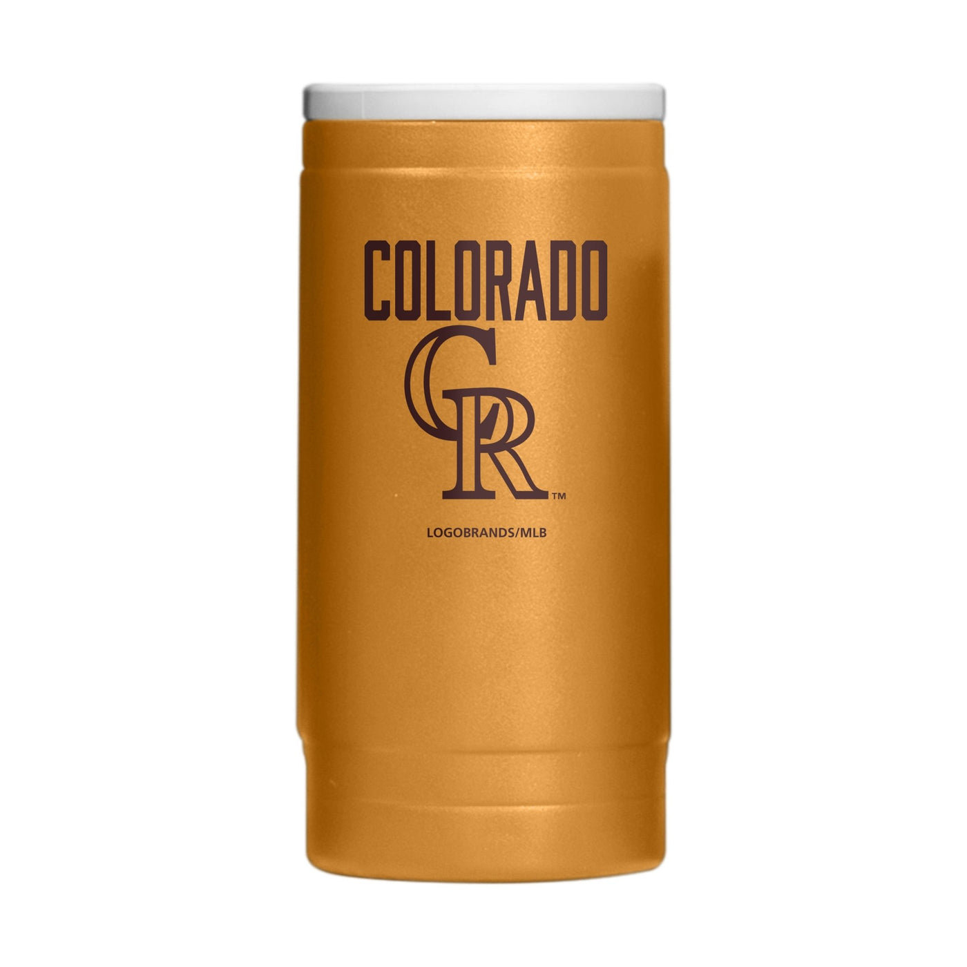 Colorado Rockies Huddle Powder Coat Slim Can Coolie - Logo Brands