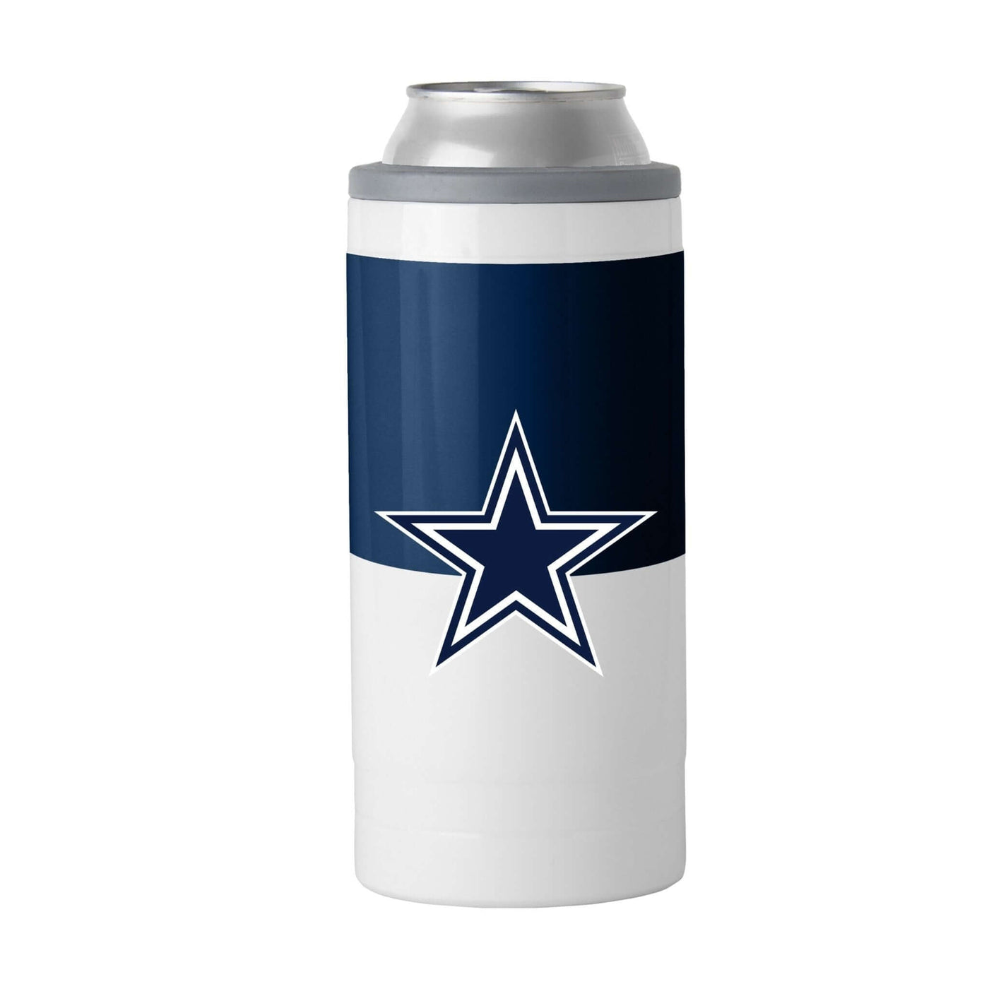 Dallas Cowboys 12oz Colorblock Slim Can Coolie - Logo Brands