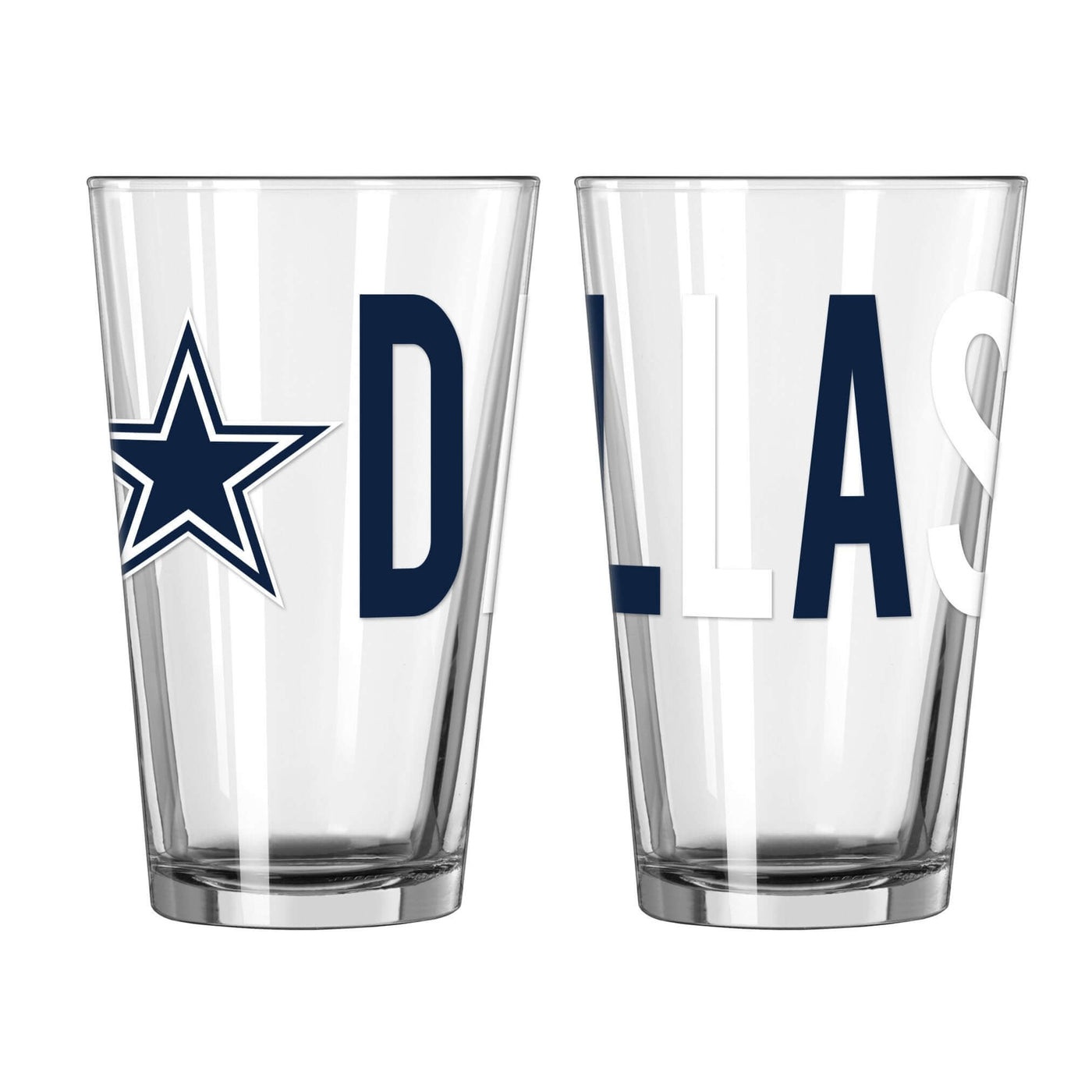 Dallas Cowboys 16oz Overtime Pint Glass - Logo Brands