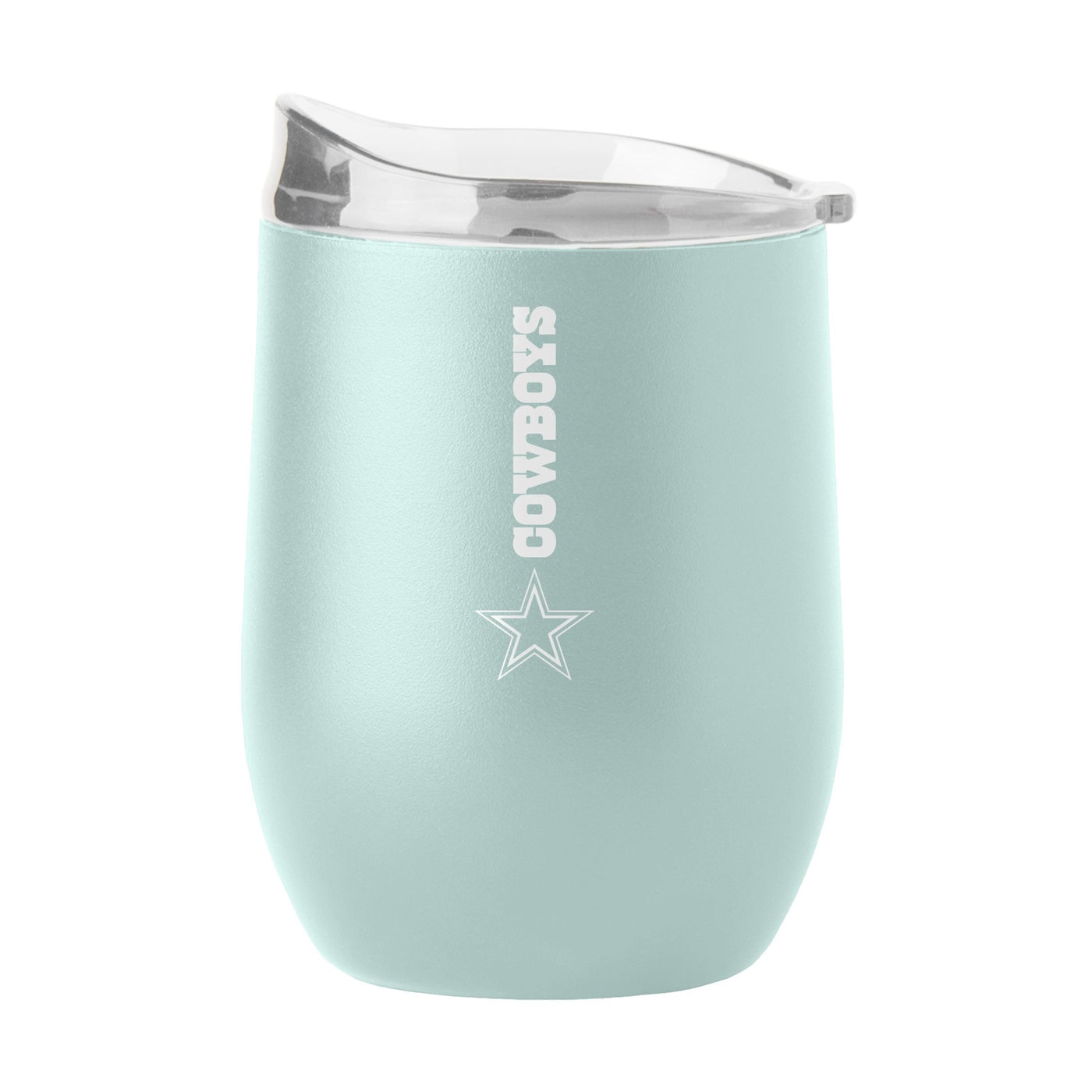 Dallas Cowboys 16oz Vertical Powder Coat Curved Beverage - Logo Brands
