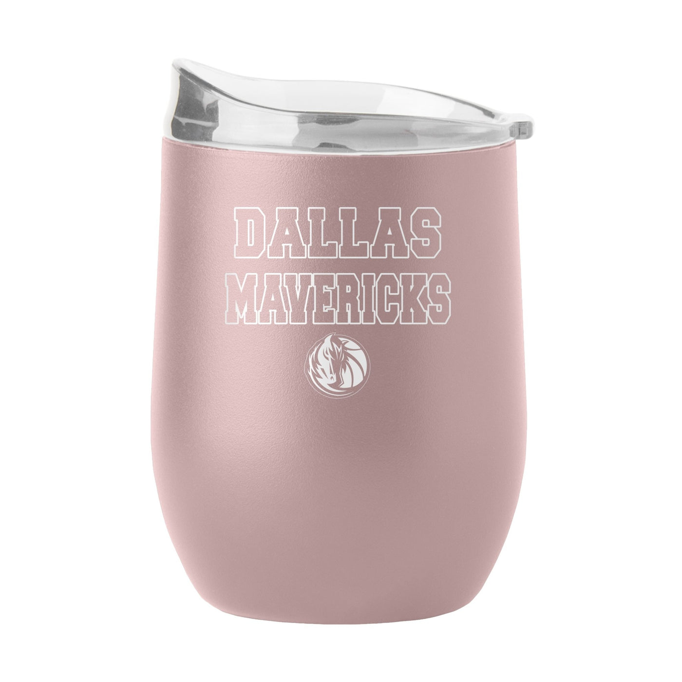 Dallas Mavericks 16oz Stencil Powder Coat Curved Beverage - Logo Brands