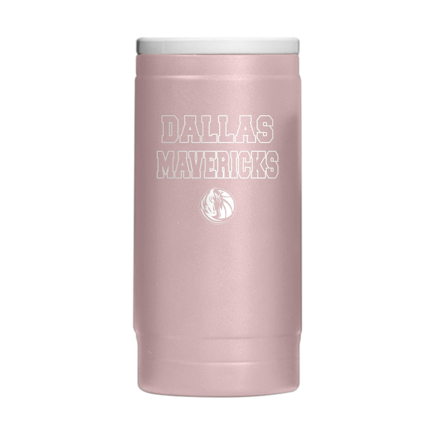 Dallas Mavericks Stencil Powder Coat Slim Can Coolie - Logo Brands