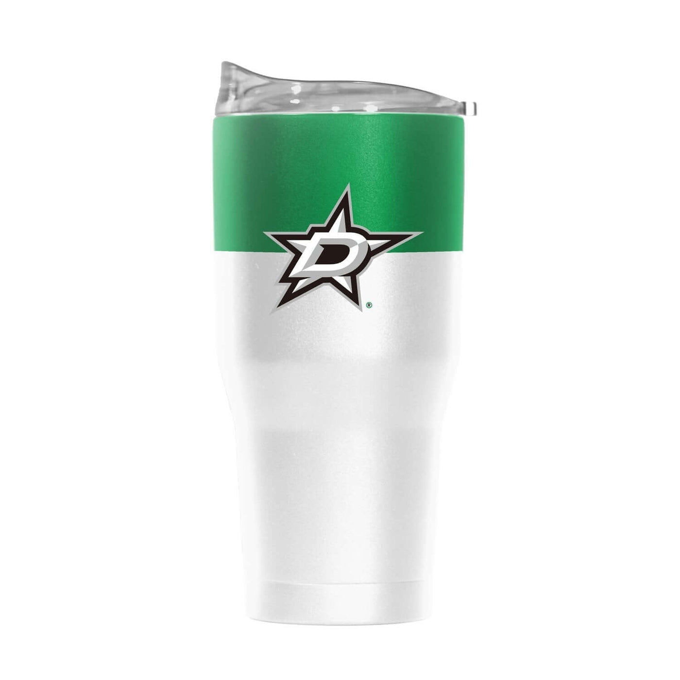 Dallas Stars 30oz Colorblock White Powder Coat Tumbler - Logo Brands