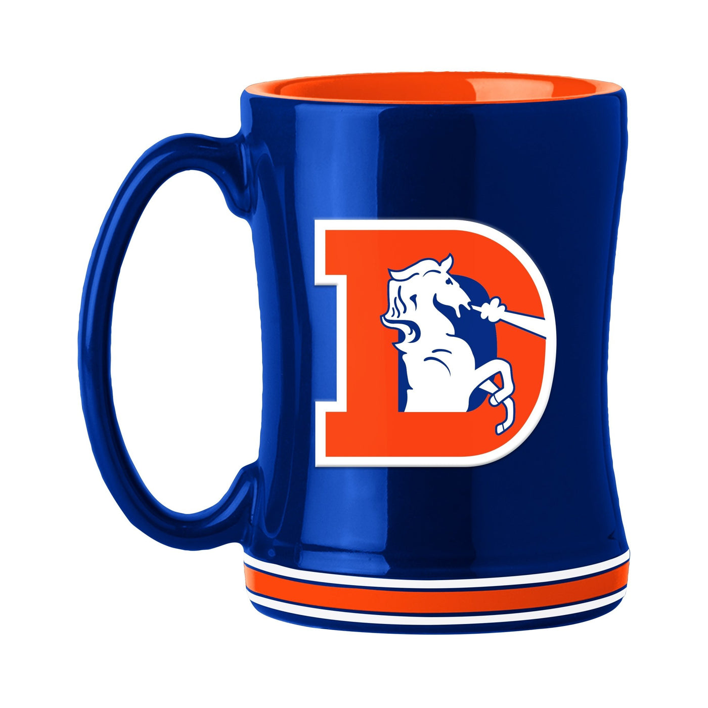 Denver Broncos Vintage 14oz Relief Mug - Logo Brands