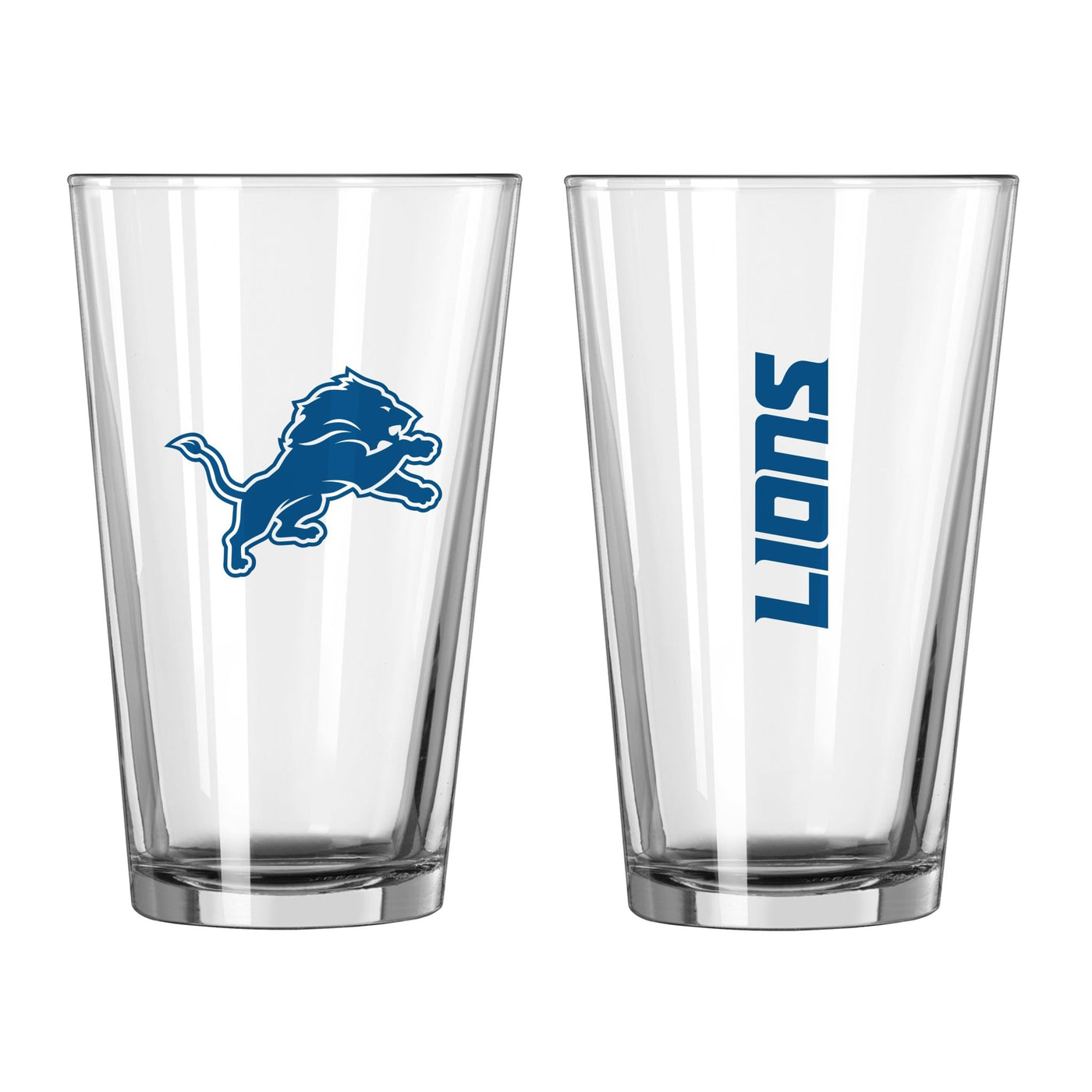 Detroit Lions 16oz Gameday Pint Glass - Logo Brands