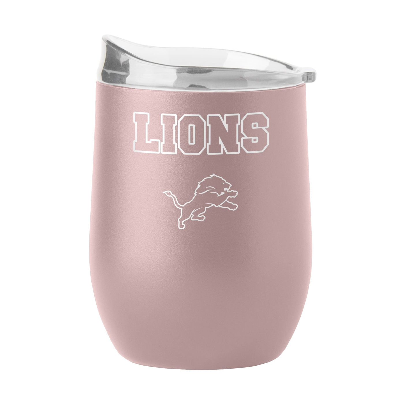 Detroit Lions 16oz Stencil Powder Coat Curved Beverage - Logo Brands