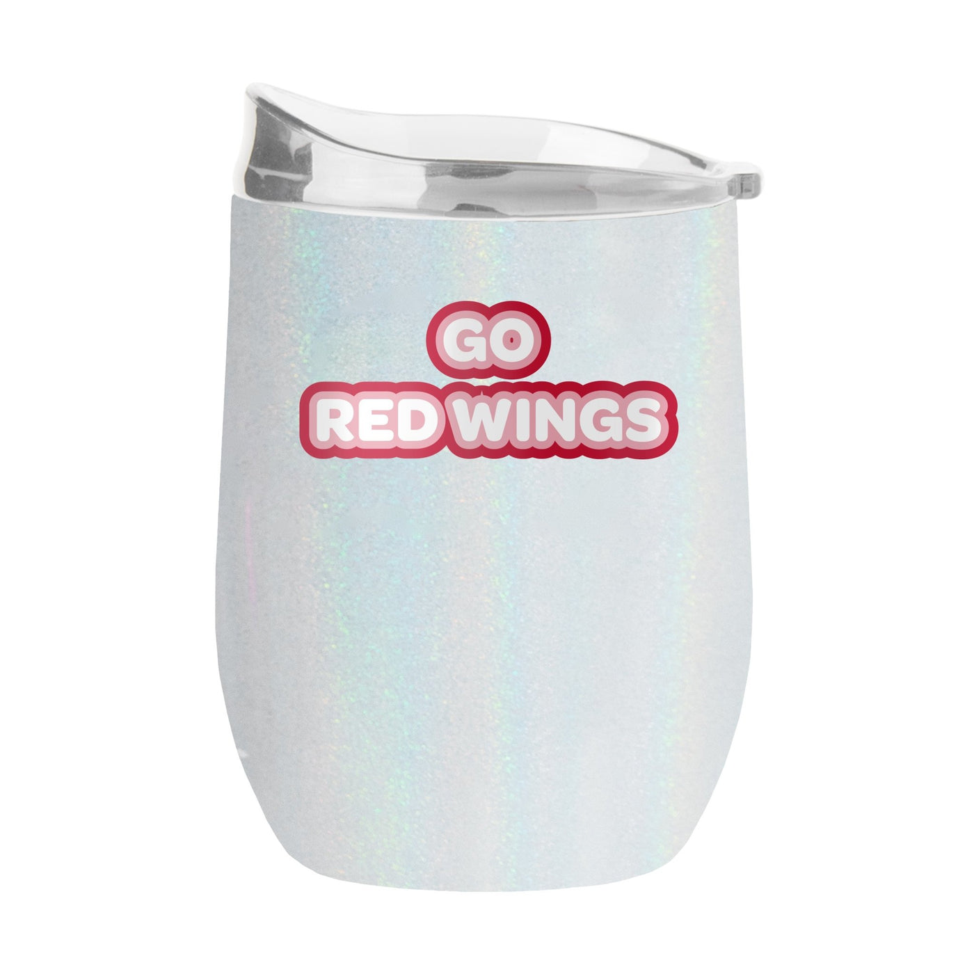 Detroit Red Wings 16oz Bubble Iridescent Curved Tumbler - Logo Brands