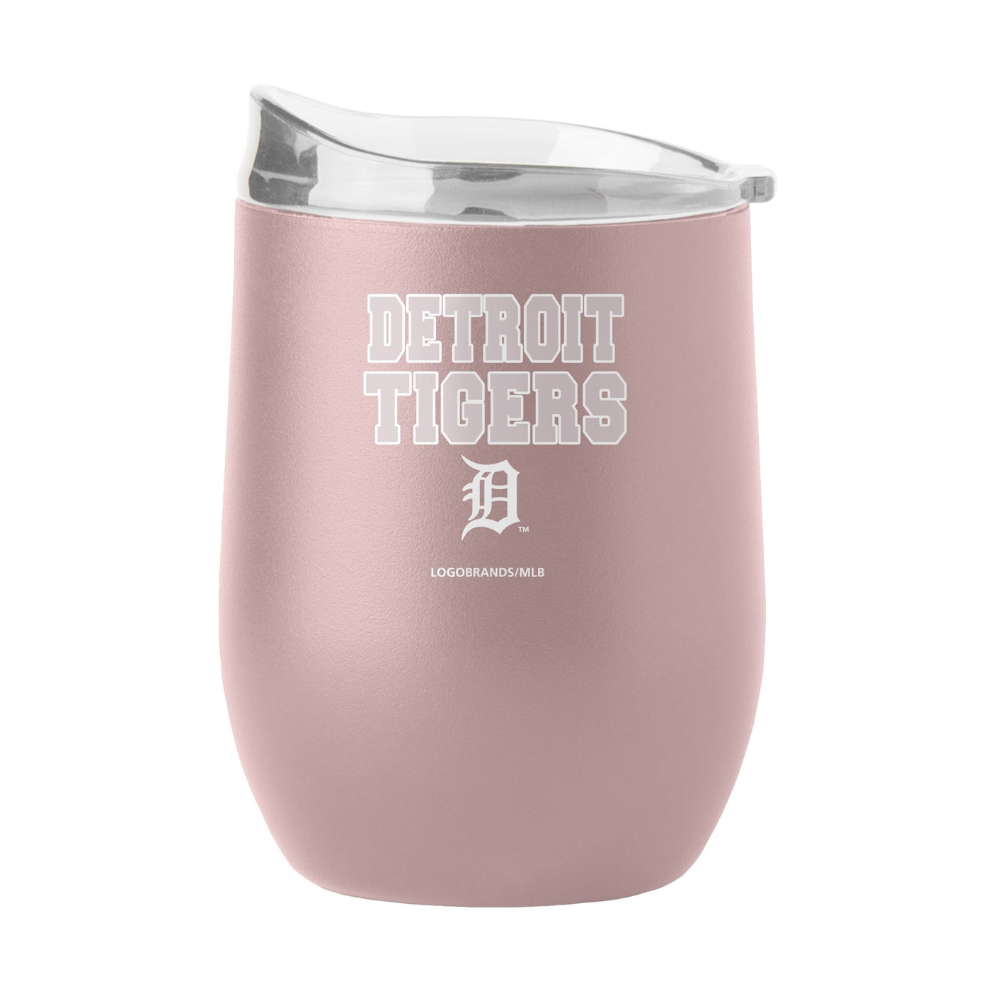 Detroit Tigers 16oz Stencil Powder Coat Curved Beverage - Logo Brands
