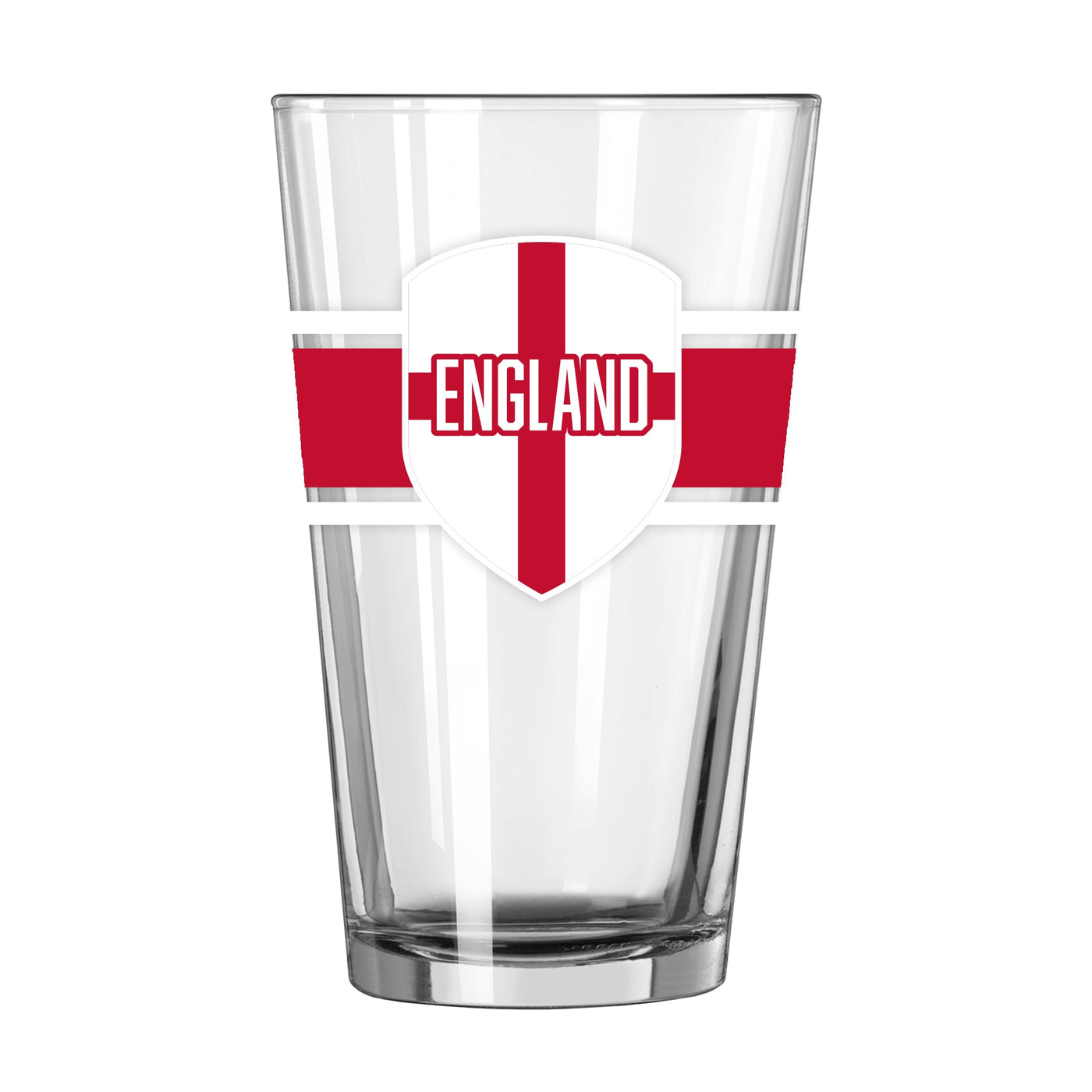 England 16oz Stripe Pint Glass - Logo Brands