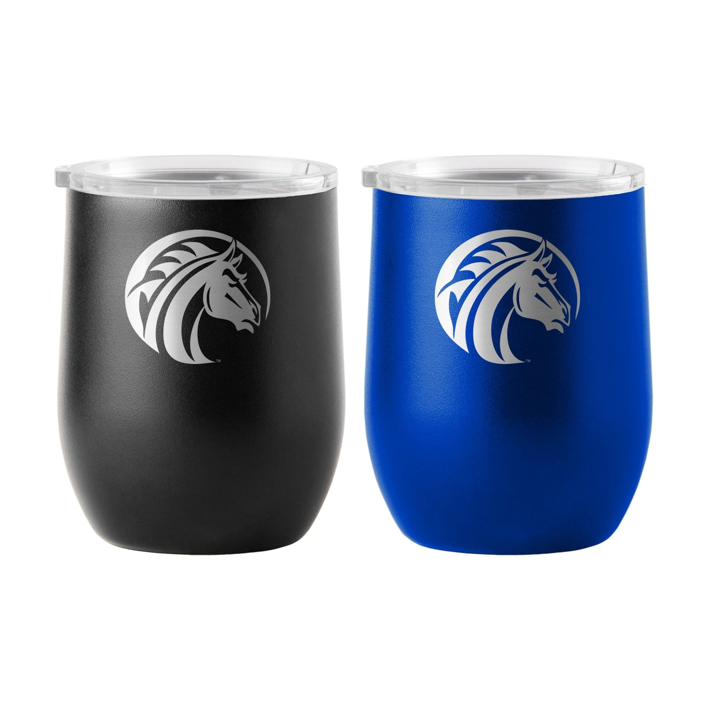 Fayetteville State 16oz Yours and Mine Etch Powdercoat Curved Beverage Set - Logo Brands