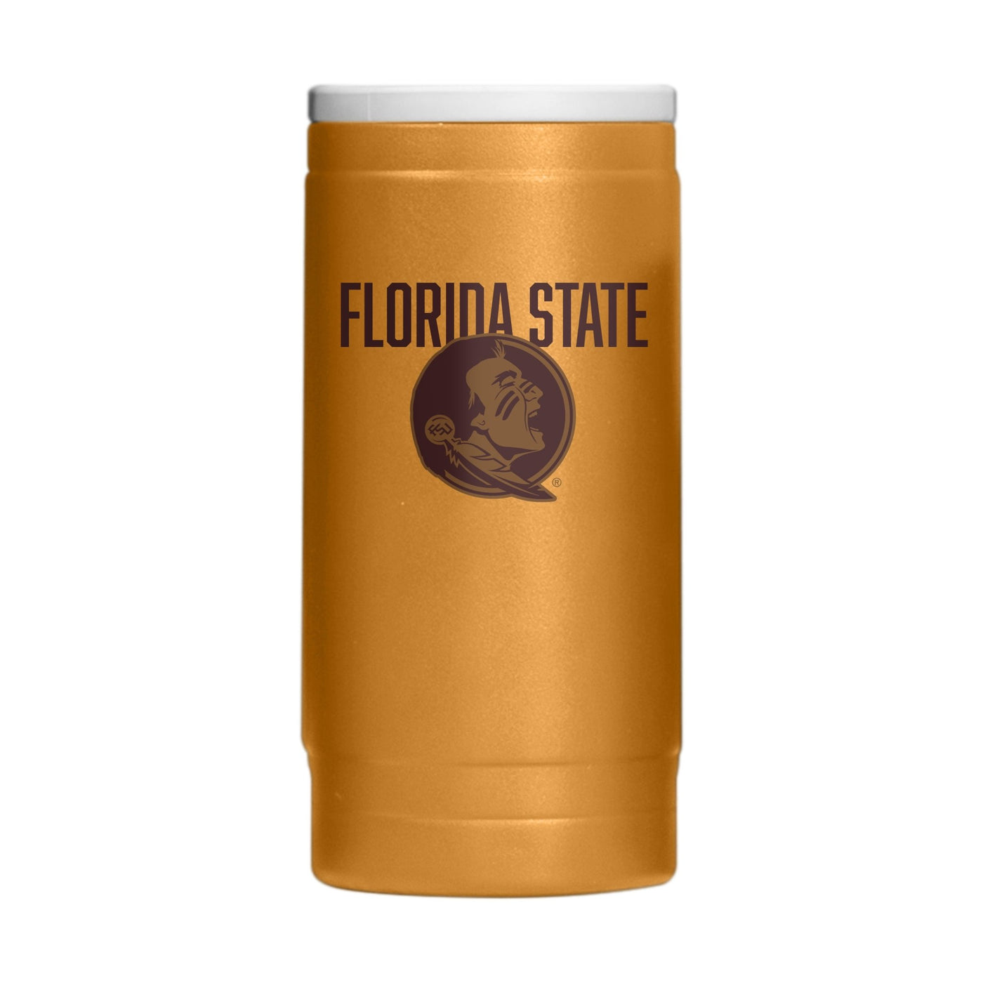 FL State Huddle Powder Coat Slim Can Coolie - Logo Brands