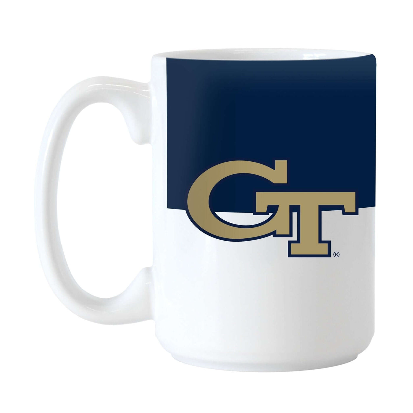 GA Tech 15oz Colorblock Sublimated Mug - Logo Brands