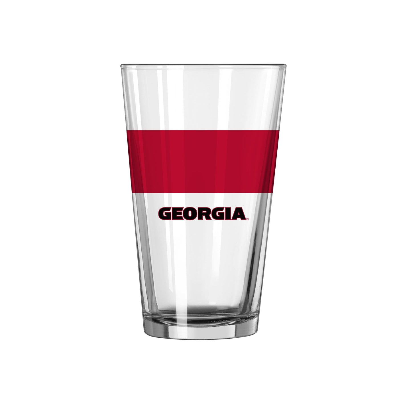 Georgia 16oz Colorblock Pint Glass - Logo Brands