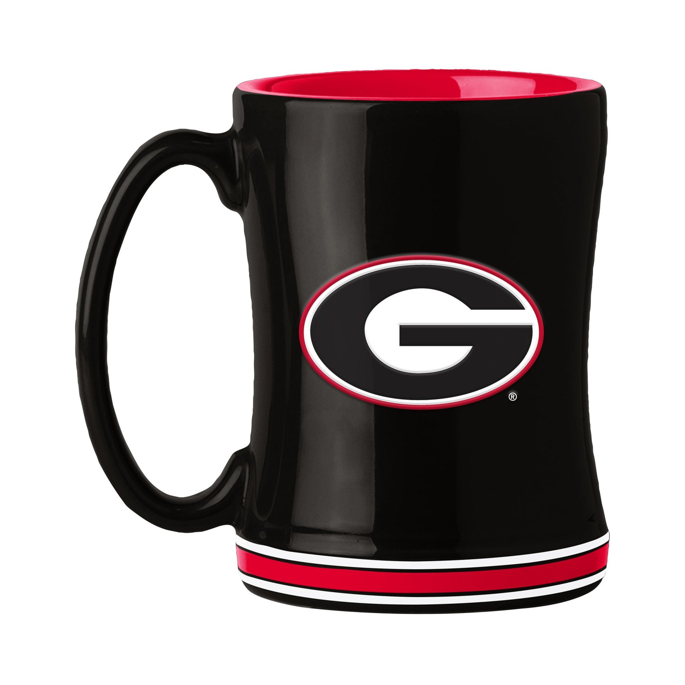 Georgia Black 14oz Relief Mug - Logo Brands