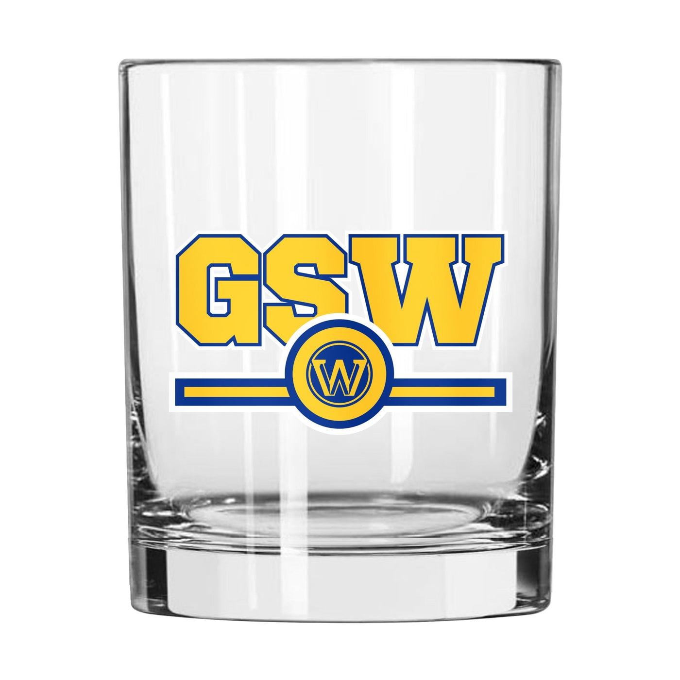 Golden State Warriors 14oz Letterman Rocks Glass - Logo Brands