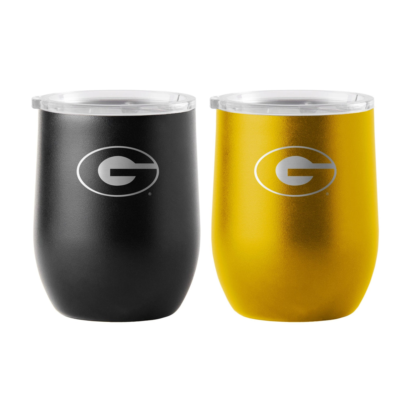 Grambling State 16oz Yours and Mine Etch Powdercoat Curved Beverage Set - Logo Brands