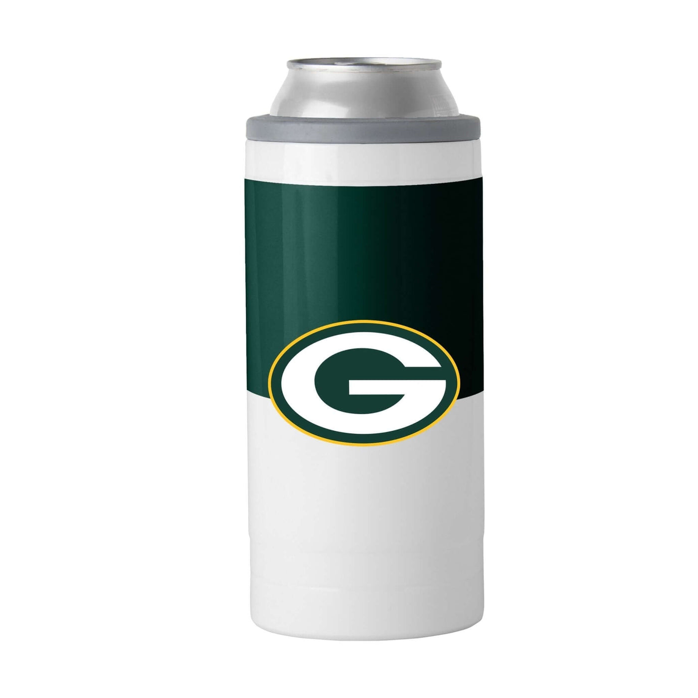 Green Bay Packers 12oz Colorblock Slim Can Coolie - Logo Brands
