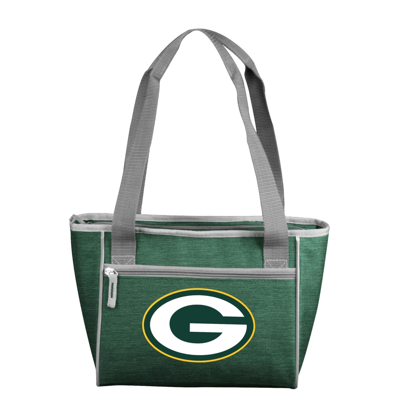 Green Bay Packers Crosshatch 16 Can Cooler Tote - Logo Brands