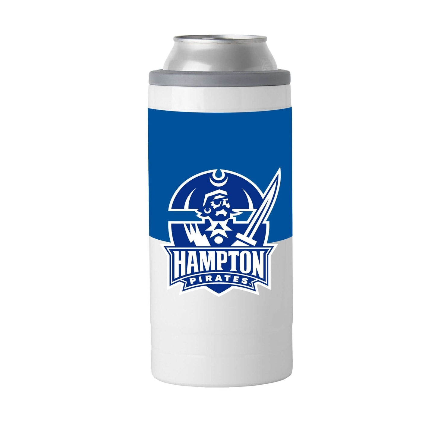 Hampton University 12oz Colorblock Slim Can Coolie - Logo Brands