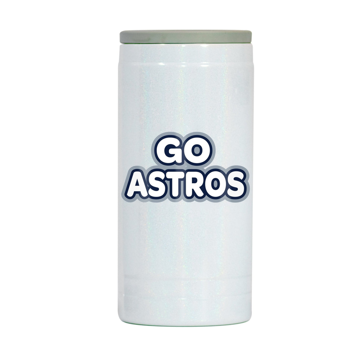 Houston Astros 12oz Bubble Iridescent Slim Coolie - Logo Brands