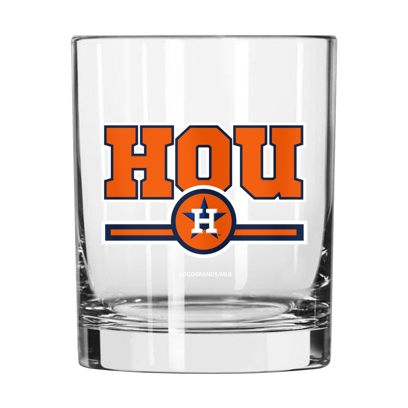 Houston Astros 14oz Letterman Rocks Glass - Logo Brands