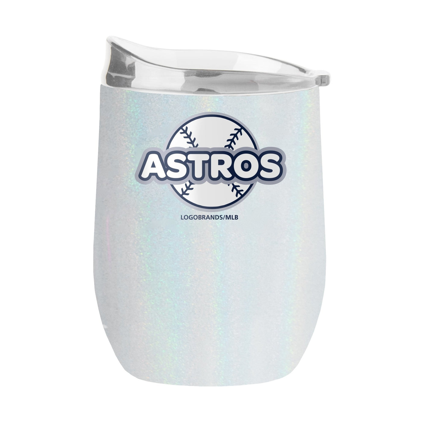 Houston Astros 16oz Bubble Iridescent Curved Tumbler - Logo Brands