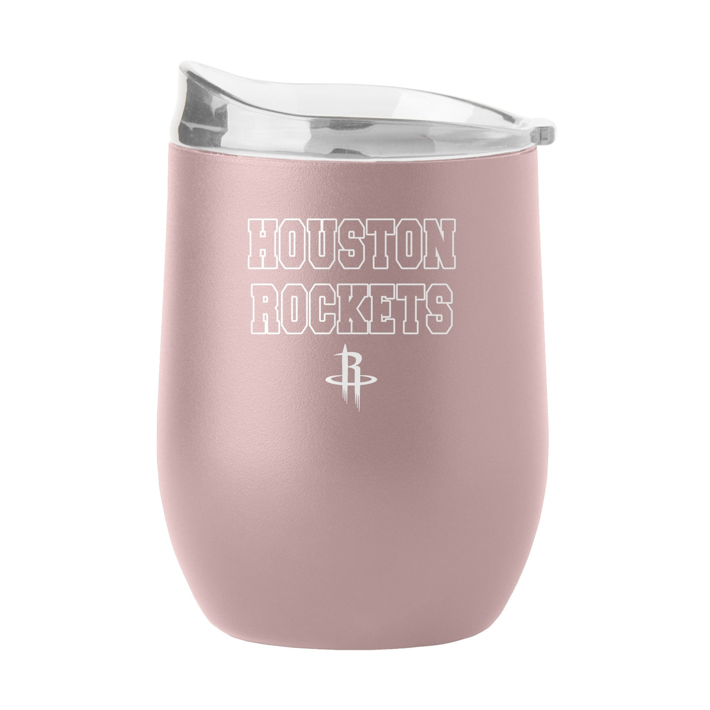 Houston Rockets 16oz Stencil Powder Coat Curved Beverage - Logo Brands