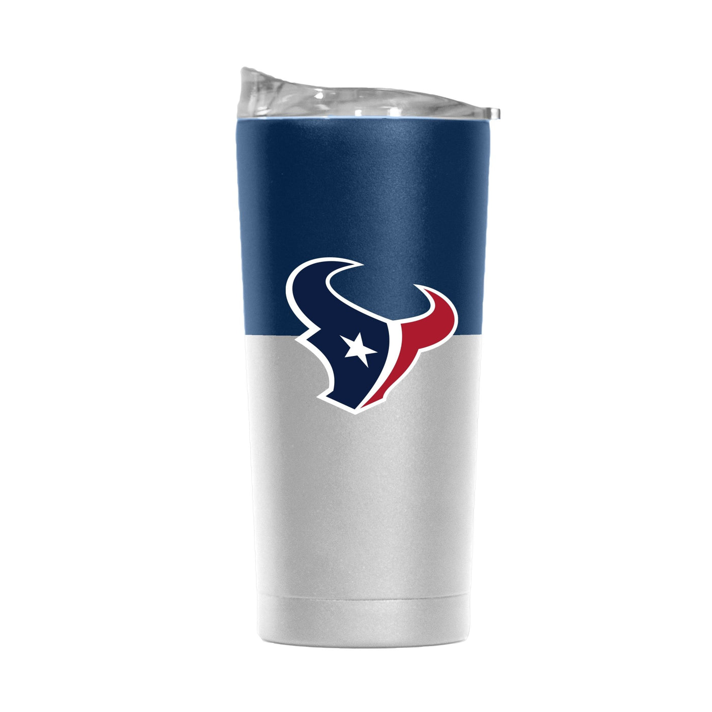 Houston Texans 20oz Colorblock White Powder Coat Tumbler - Logo Brands
