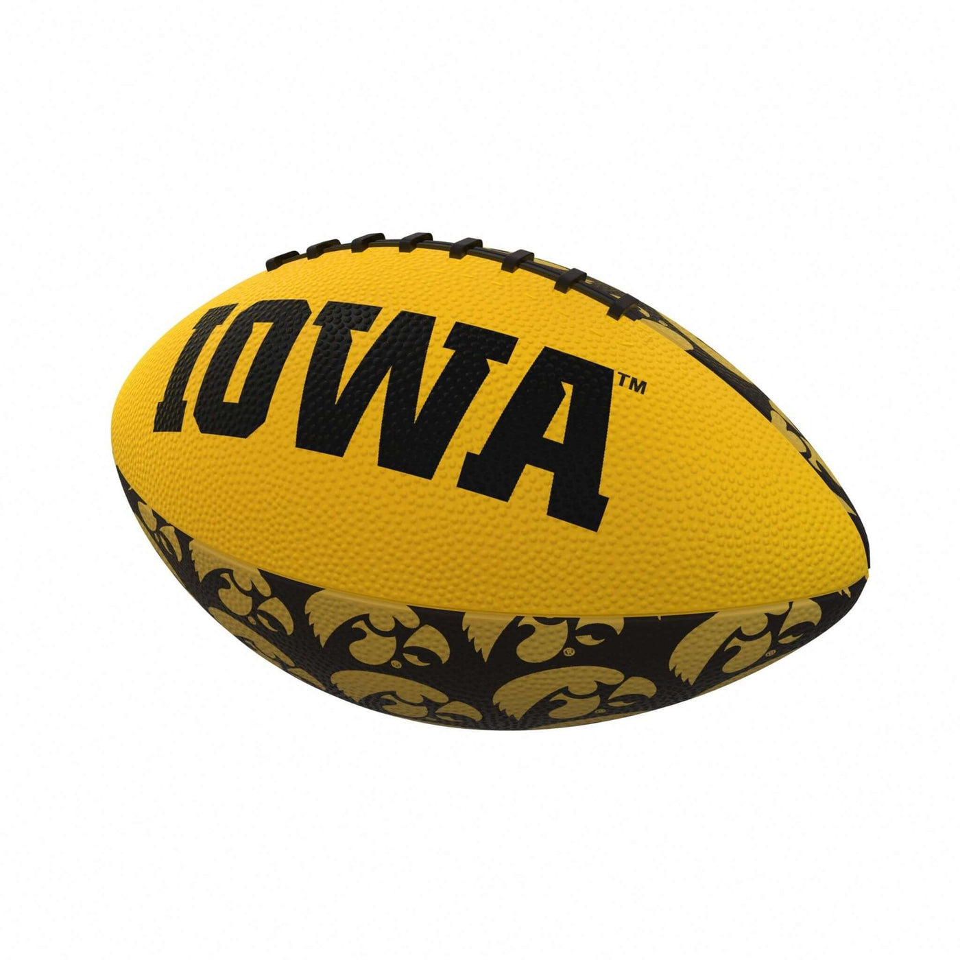 Iowa Repeating Mini-Size Rubber Football - Logo Brands