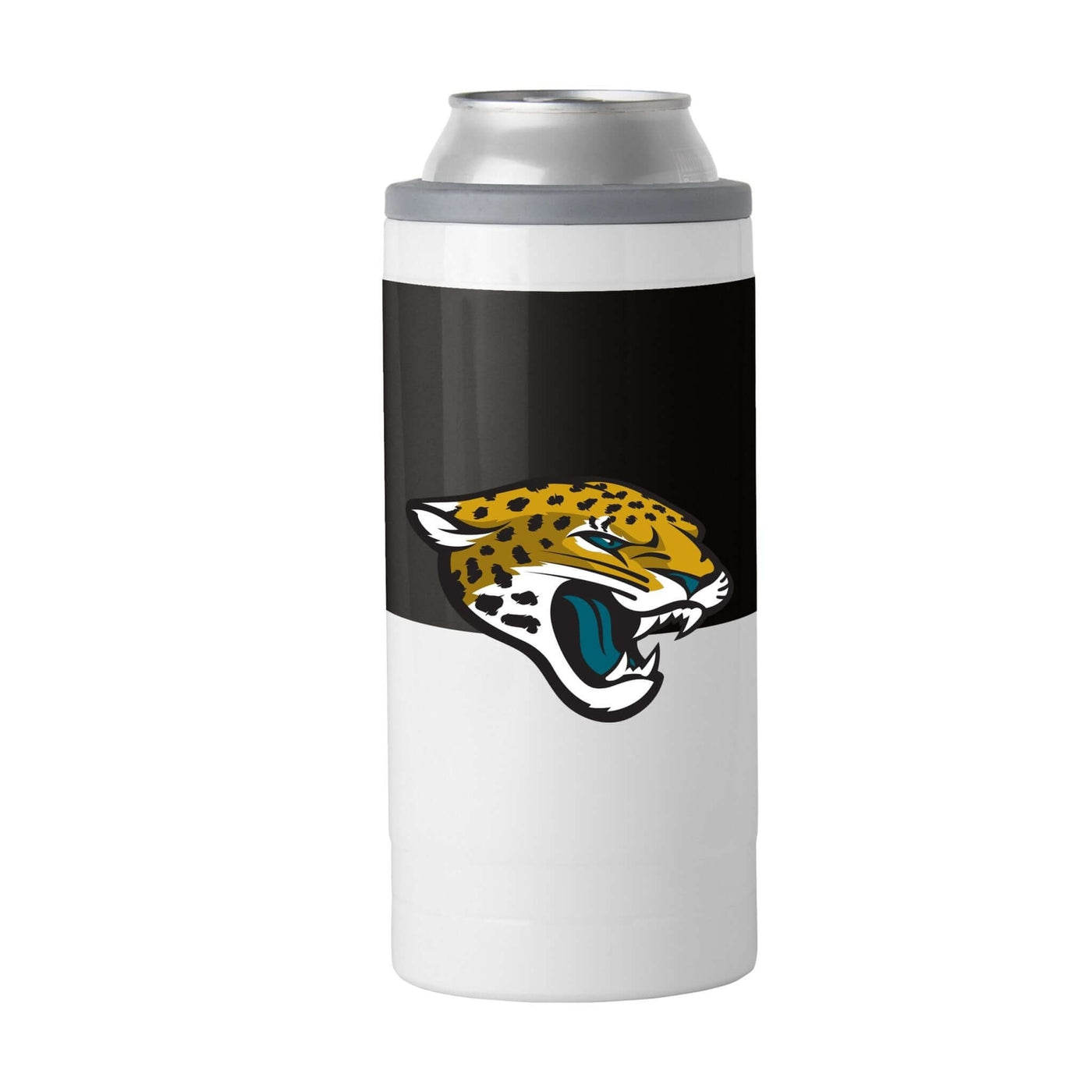 Jacksonville Jaguars Colorblock 12oz Slim Can Coolie - Logo Brands