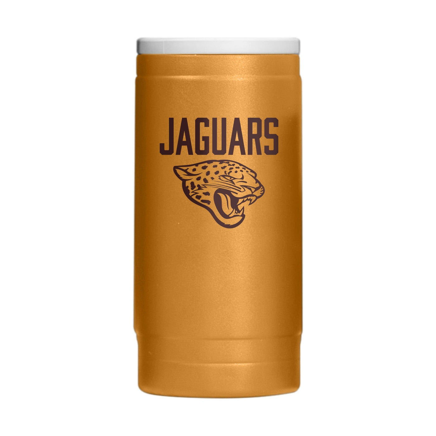 Jacksonville Jaguars Huddle Powder Coat Slim Can Coolie - Logo Brands
