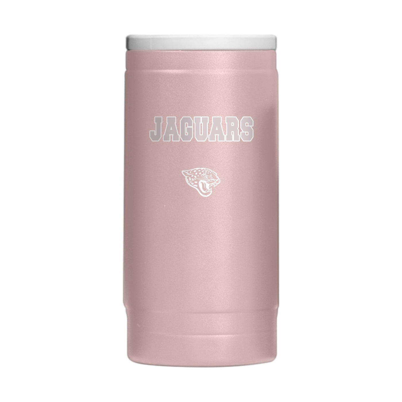 Jacksonville Jaguars Stencil Powder Coat Slim Can Coolie - Logo Brands