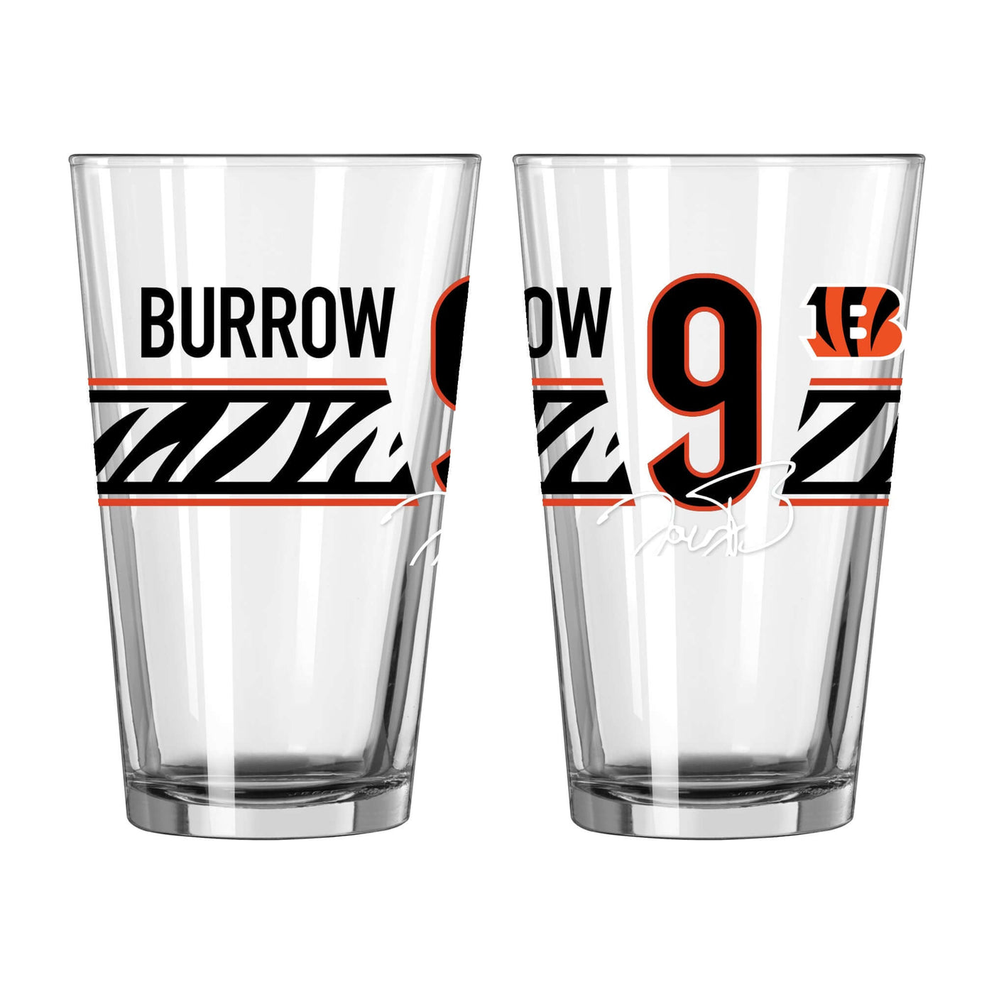 Joe Burrow 16oz Pint Glass - Logo Brands