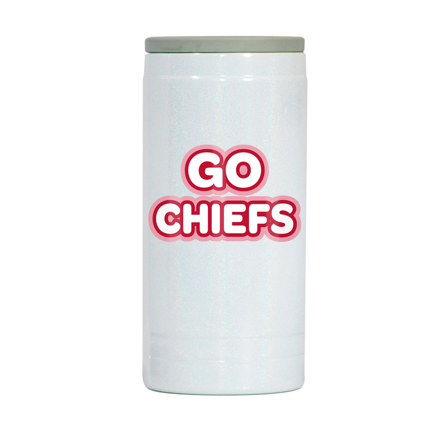 Kansas City Chiefs 12oz Bubble Iridescent Slim Coolie - Logo Brands