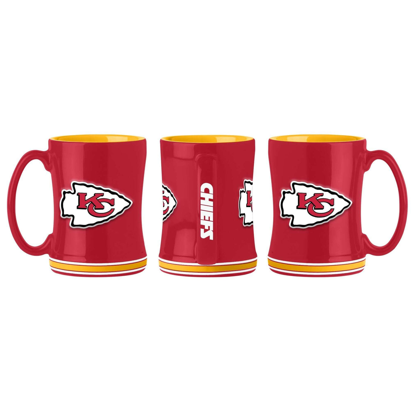 Kansas City Chiefs 14oz Relief Sculpted Mug - Logo Brands