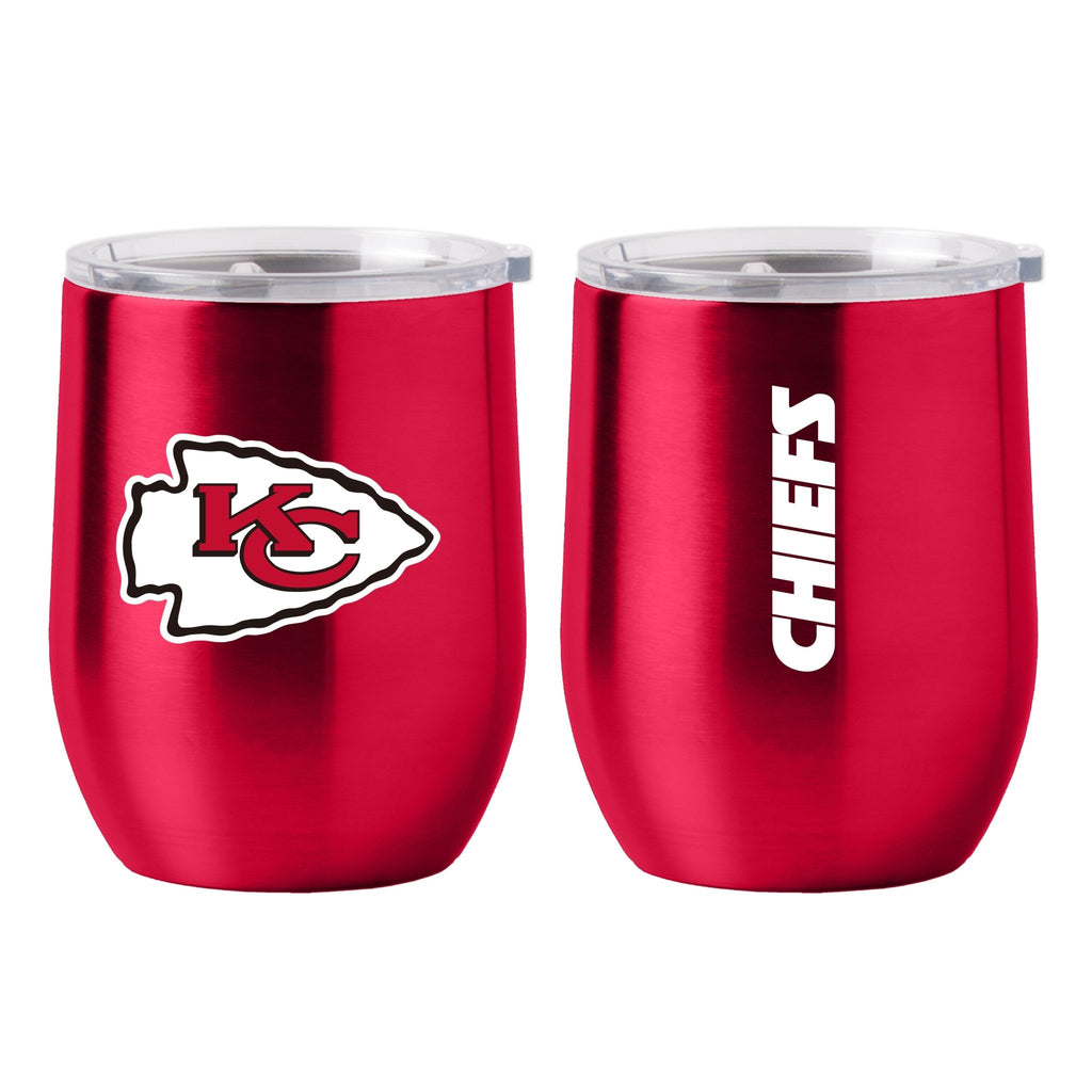 Kansas City Chiefs 16oz. Colorblock Stainless Steel Curved Tumbler