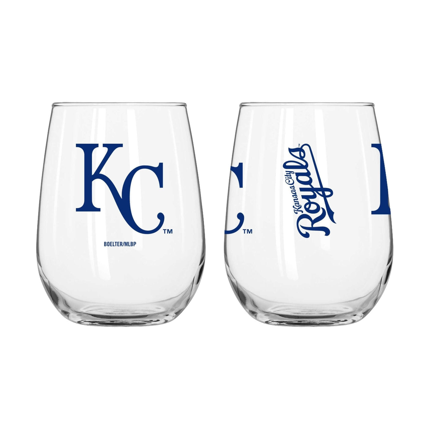 Kansas City Royals 16oz Gameday Glass Curved Beverage - Logo Brands