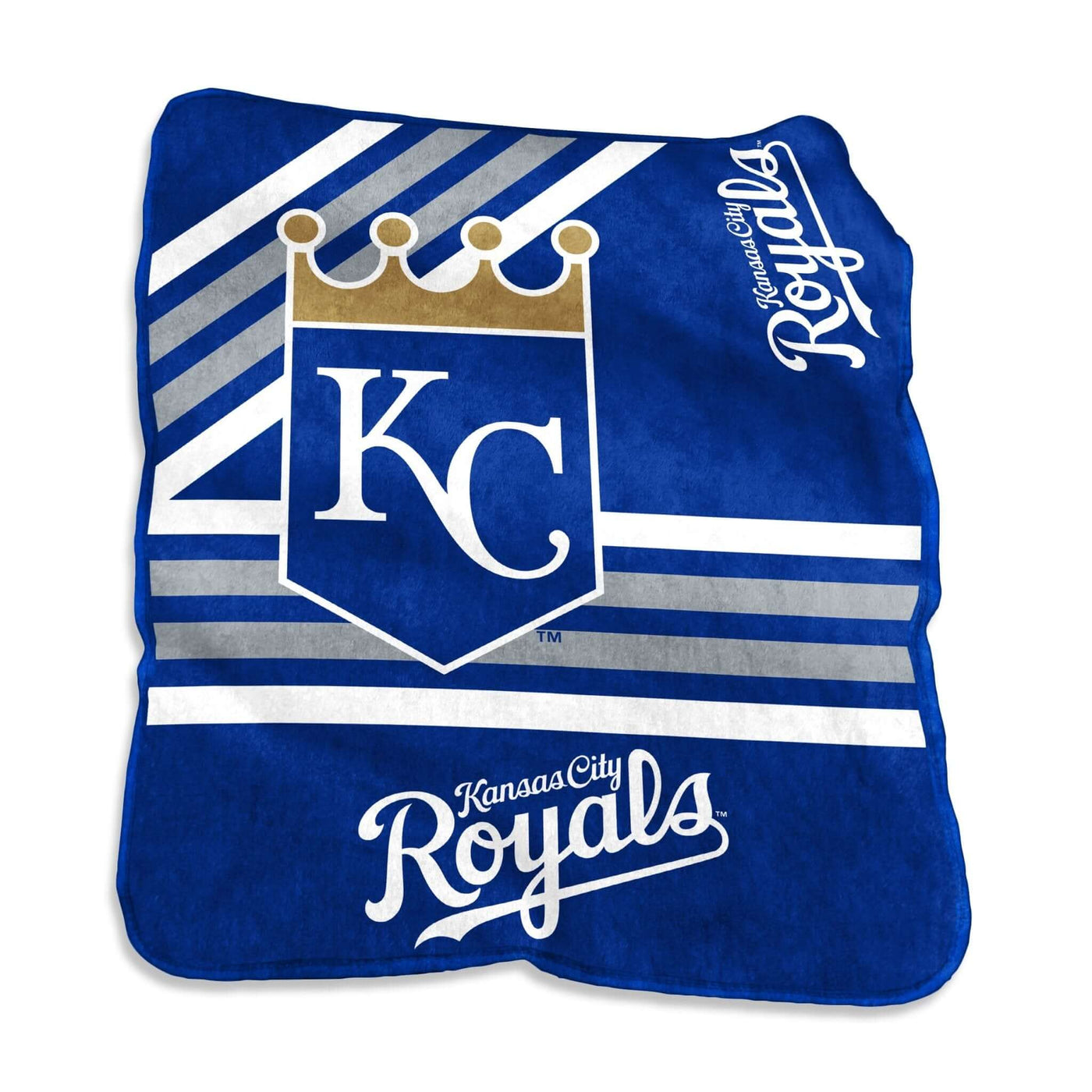 KC Royals Raschel Throw - Logo Brands