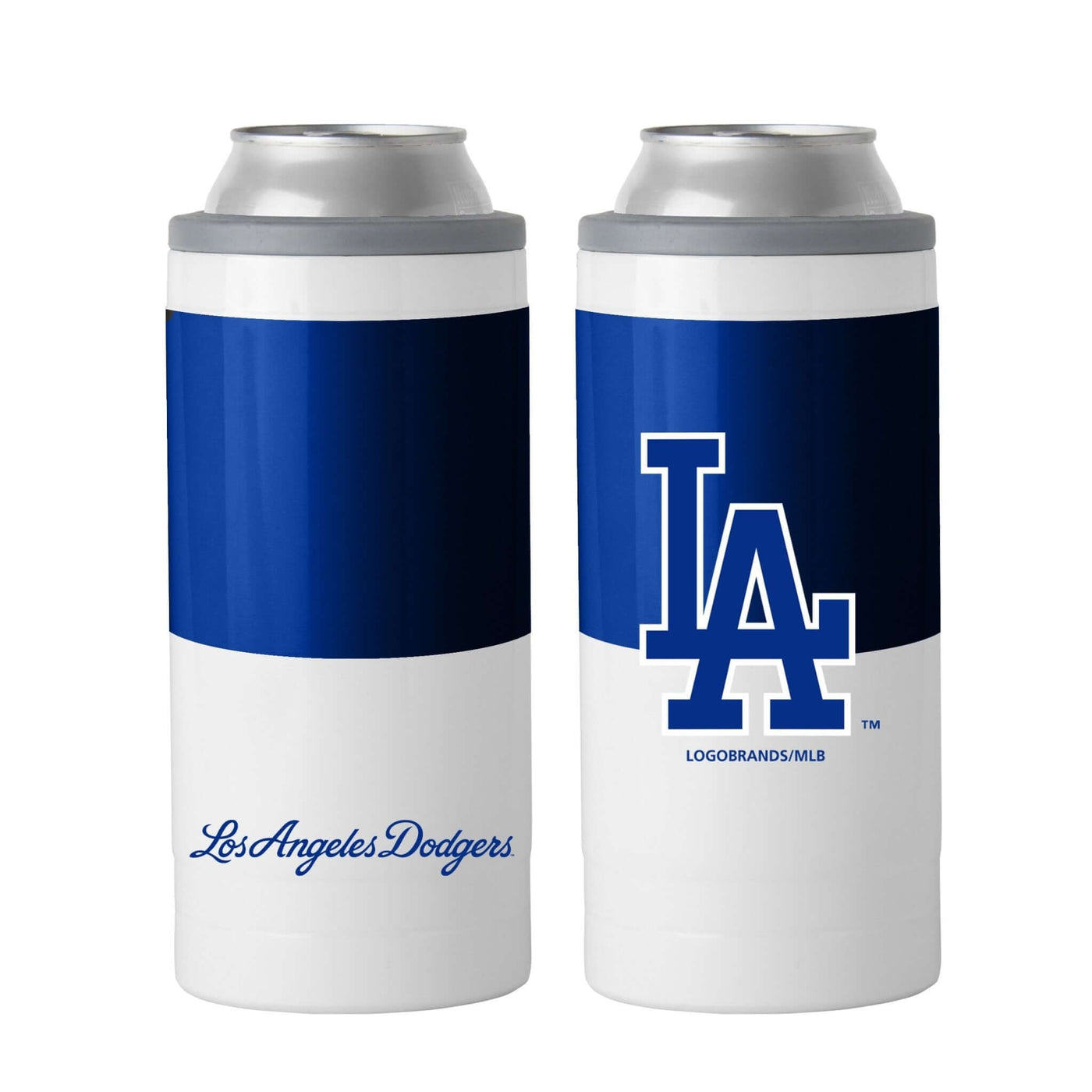 LA Dodgers 12oz Colorblock Slim Can Coolie - Logo Brands