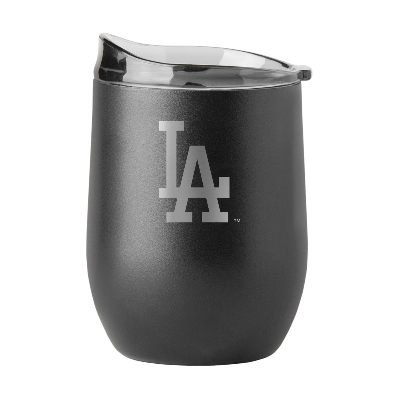 LA Dodgers 16oz Black Etch Powder Coat Curved Bev - Logo Brands