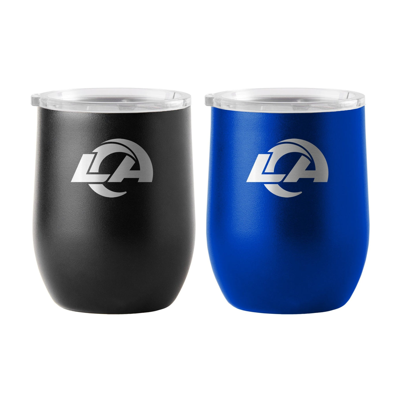 LA Rams 16oz Yours and Mine Etch Powdercoat Curved Beverage Set - Logo Brands