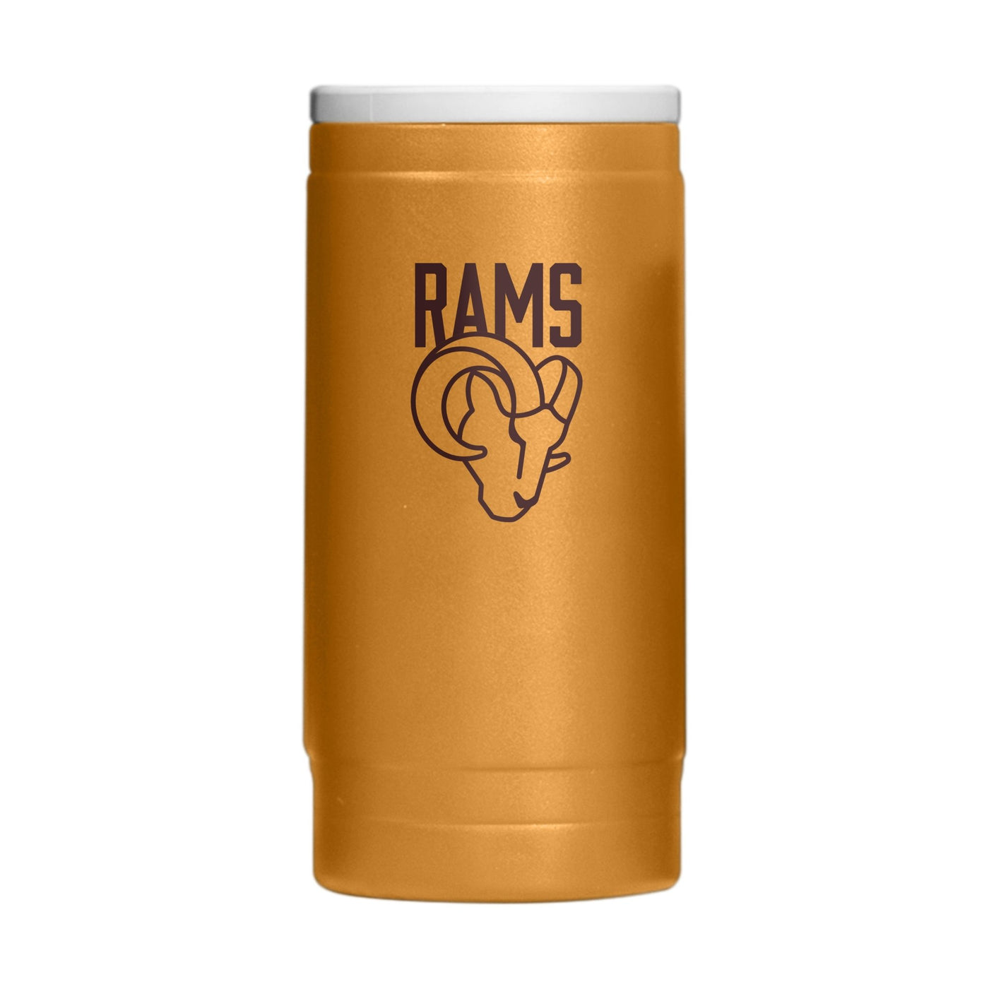 LA Rams Huddle Powder Coat Slim Can Coolie - Logo Brands