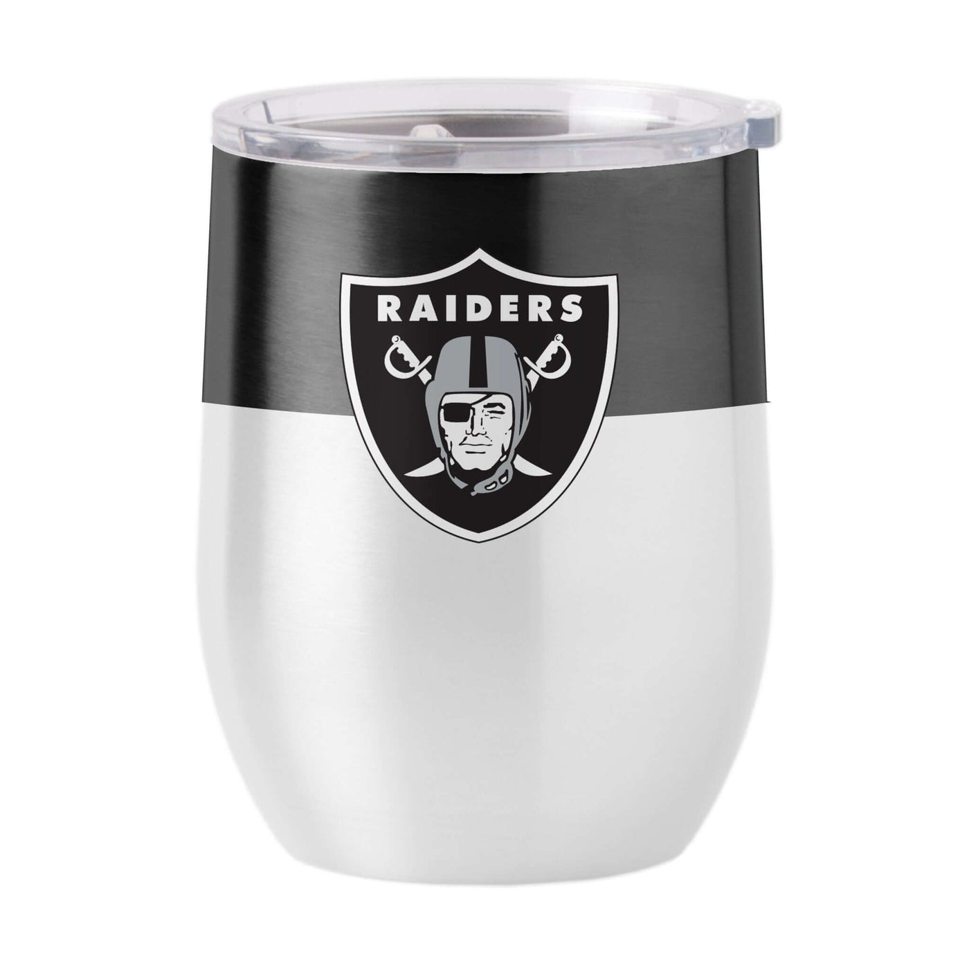 Las Vegas Raiders 16oz Colorblock Stainless Curved Beverage - Logo Brands
