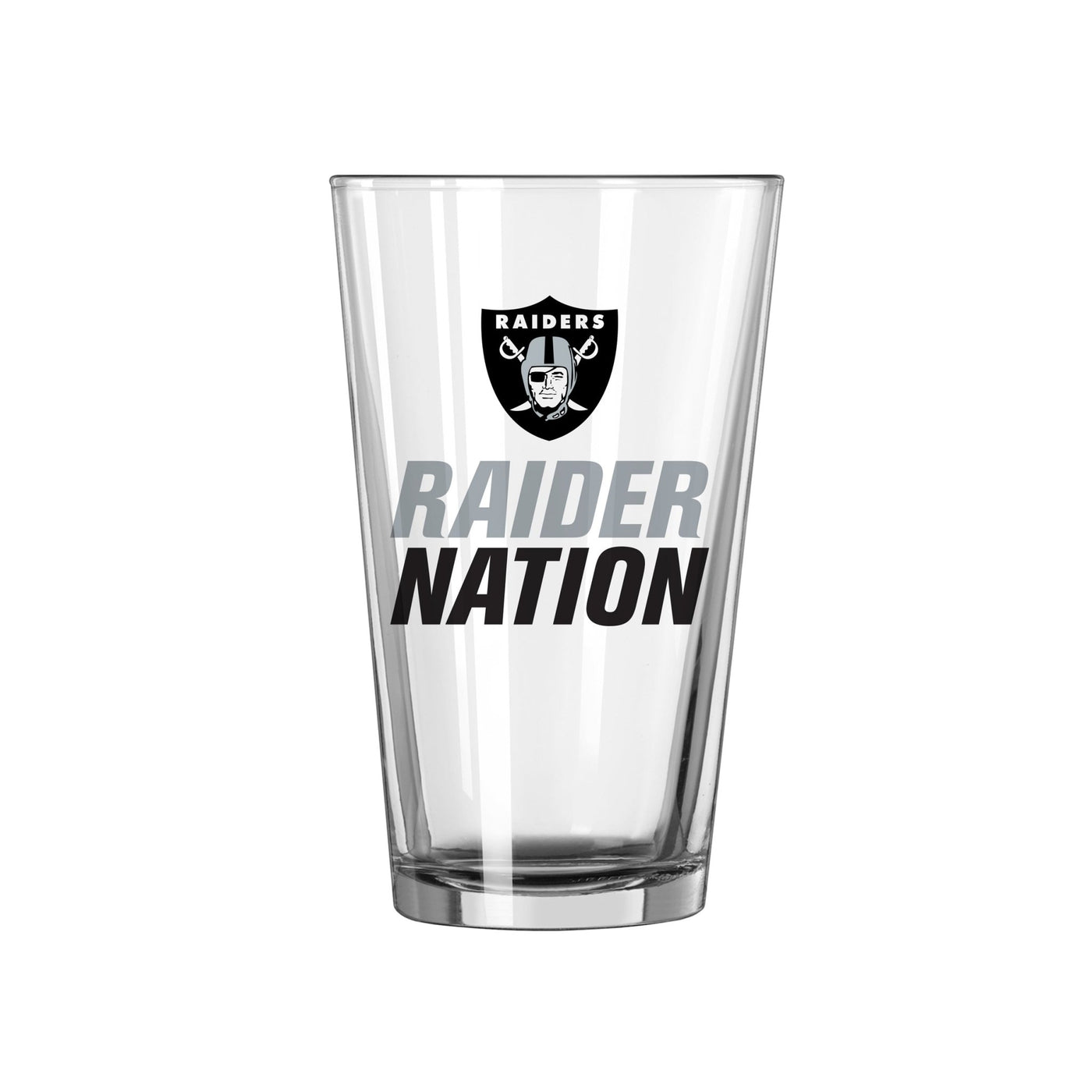 Las Vegas Raiders 16oz Slogan Pint Glass - Logo Brands
