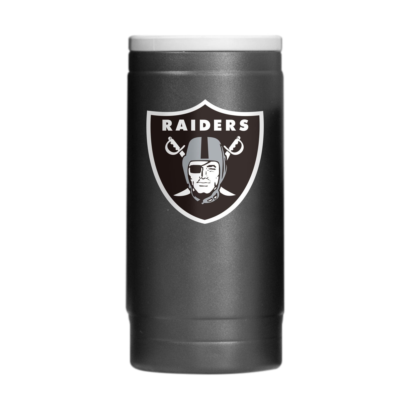 Las Vegas Raiders Flipside Powder Coat Slim Can Coolie - Logo Brands