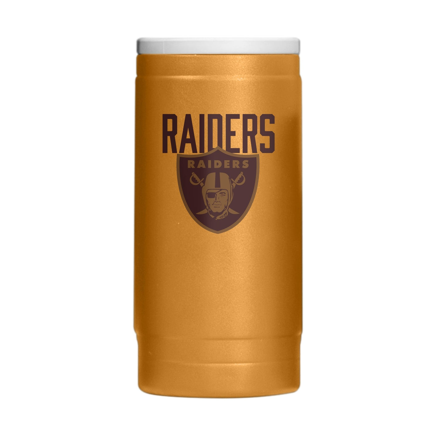 Las Vegas Raiders Huddle Powder Coat Slim Can Coolie - Logo Brands