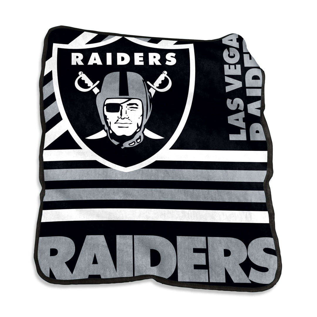 Las Vegas Raiders Raschel Throw Logo Brands