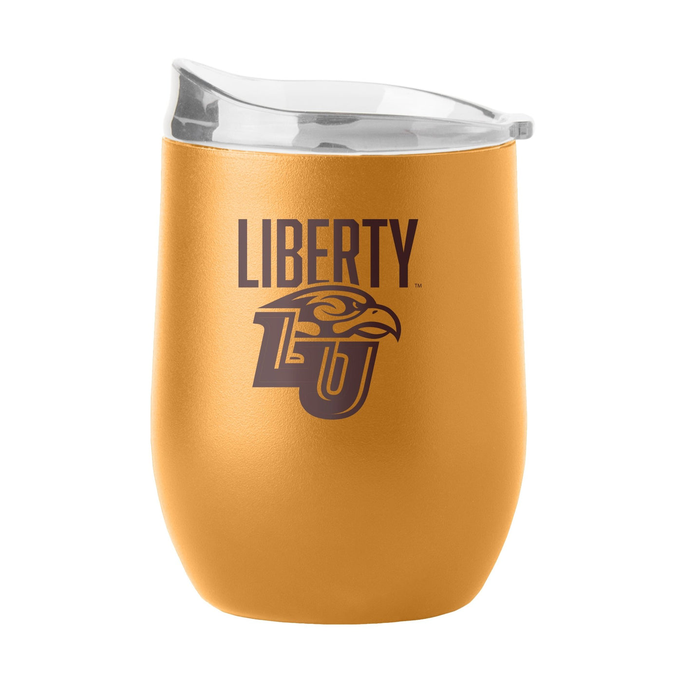 Liberty University 16oz Huddle Powder Coat Curved Bev - Logo Brands